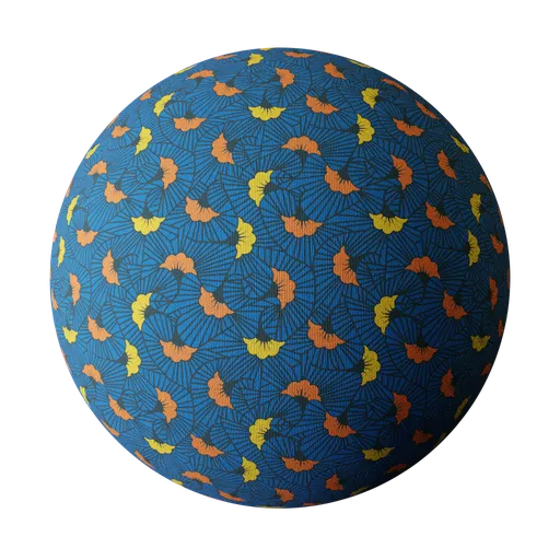 Flower print fabric