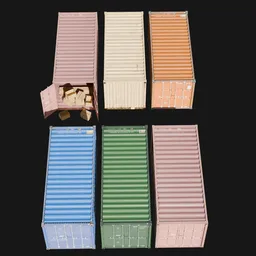 Container with color variation