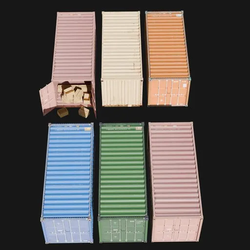 Container with color variation