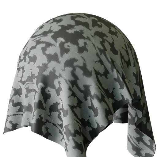 Leaves Grey Sheer