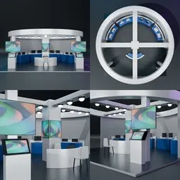 Circular Tech Exhibition Booth