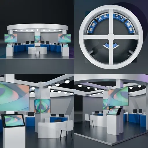 Circular Tech Exhibition Booth