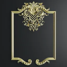 Decor molding. Frame