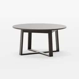 3D model of a durable, stain-resistant Morbylanga table with natural wood patterns, optimized for Blender.