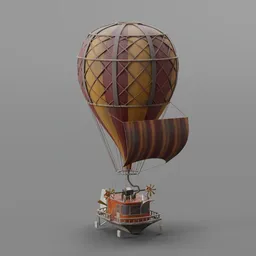 Fantasy hot air ballon
