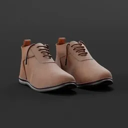 Alt text: "Vintage brown Shoes Ventura E 3D model in Blender 3D. Ideal for game assets and various 3D projects. Close-up view on black surface with a touch of modern design."
Keywords: Vintage brown Shoes Ventura E, 3D model, Blender 3D, game assets, 3D projects, modern design.