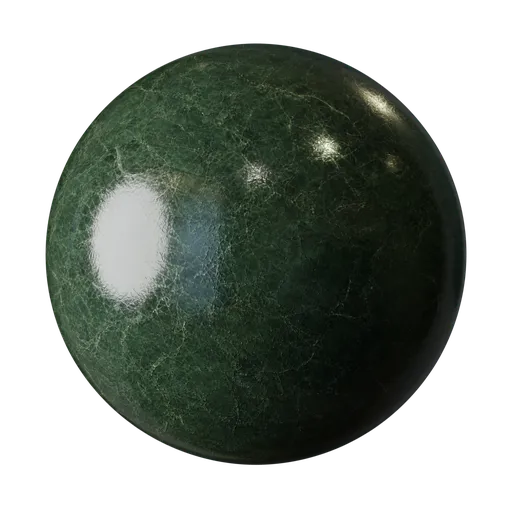 Dark Emerald Marble Surface
