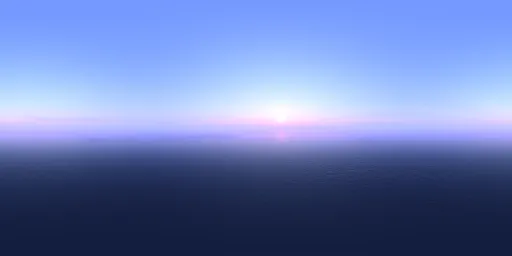 Pure clear sunset