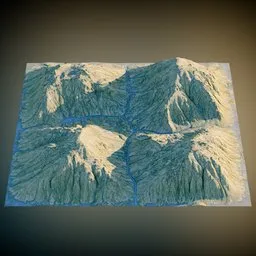 Mountain Range Terrain - Bulked