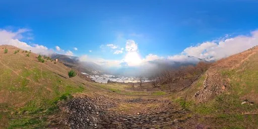 Mountain Valley Cloudy Spring