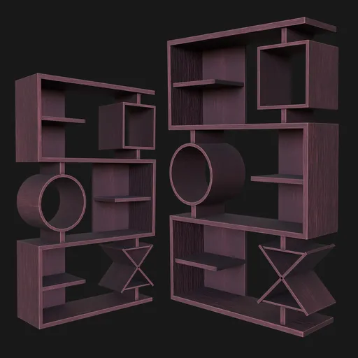 Bookcase xo stylized