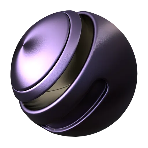 High-quality PBR bi-color brushed metal texture for 3D modeling in Blender, seamless and procedural for realistic renders.