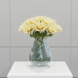 Cream Dahlia Vase Arrangement