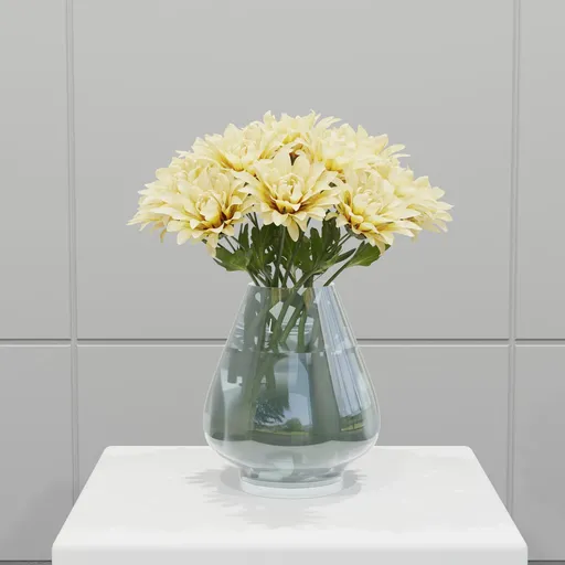 Cream Dahlia Vase Arrangement