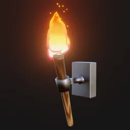 Torch on wallhang