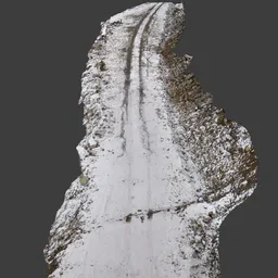 Winter Snow Dirt Road