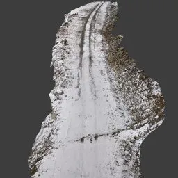 Winter Snow Dirt Road