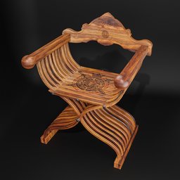 Medieval knight scissor chair