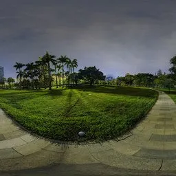 Small road at night