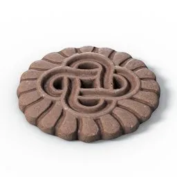 Decorative Cocoa Cookie
