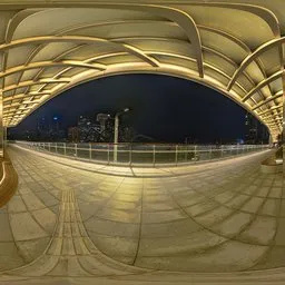 Viaduct at night