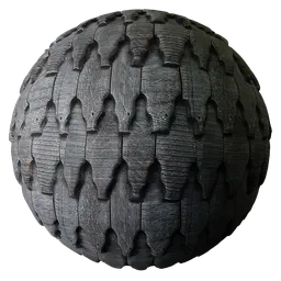 Shingle Roof Tiles Ornate