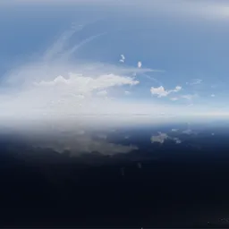 Sunny Blue Sky Cloudy Day