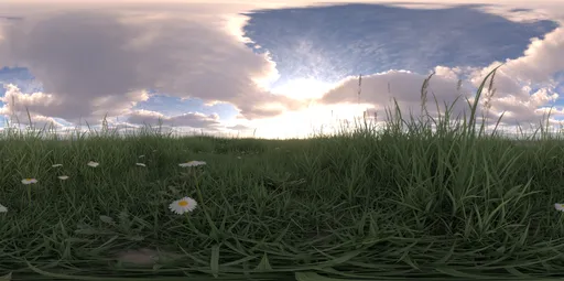 Bluesky green grass
