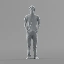 Lowpoly Male Standing