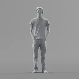 Lowpoly Male Standing