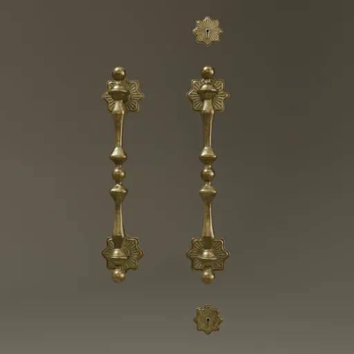 Door Handle Brass
