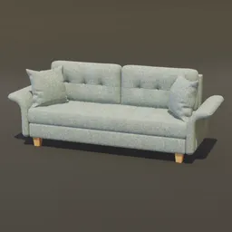 Couch with cushion