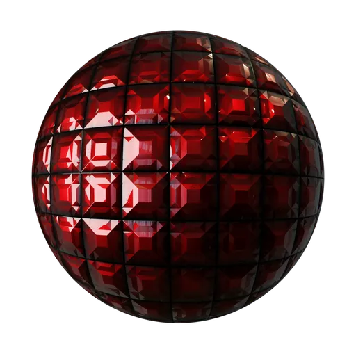 Red shiny tiles