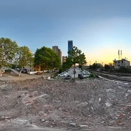 Sunset Wreckage Building