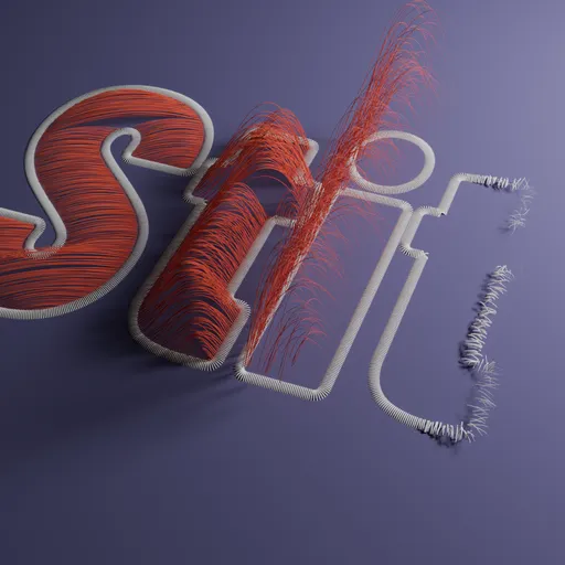 Stitched Sewing Typography Animation