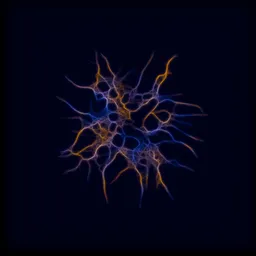 Slime Mold Neural Simulation by geo