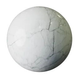 White Marble Grey Veins