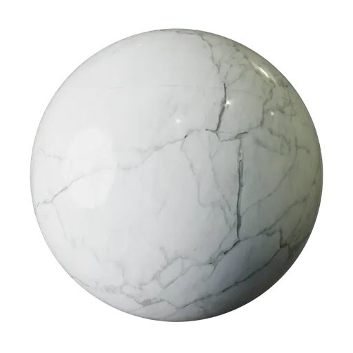 White Marble Grey Veins