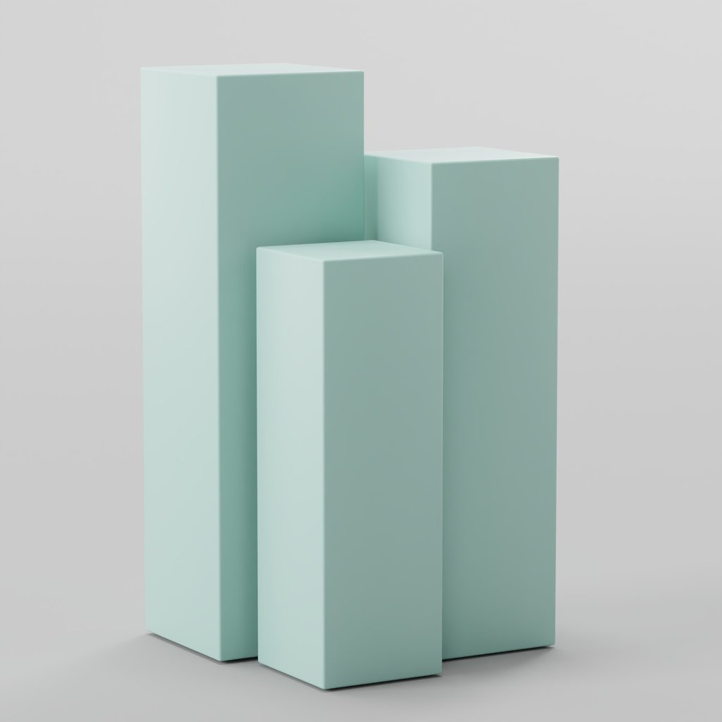 Basic Pedestal Group | Shopping / Retail models | Blendkit