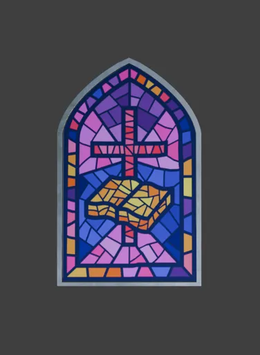 Church glass window style 2