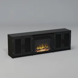 Fireplace TV stand