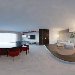 Modern Open-Concept Living & Dining Room