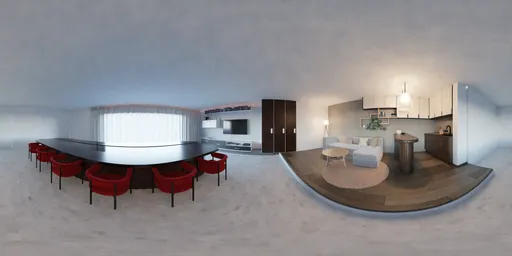Modern Open-Concept Living & Dining Room