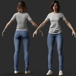 Casual Base Female Character