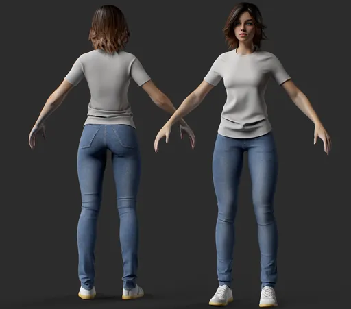 Casual Base Female Character