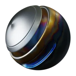 Heat Oxidized Brushed Titanium