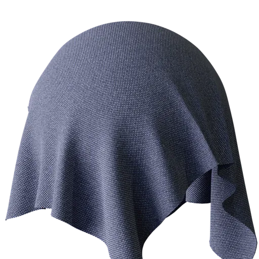 Highly detailed 3D scanned cloth PBR material for realistic rendering in Blender, featuring 2K resolution textures.