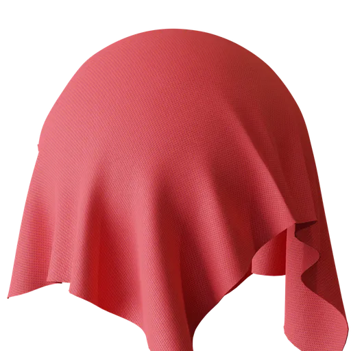 Red Micro Weave Fabric