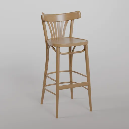 56 Barstool B116 - Honey