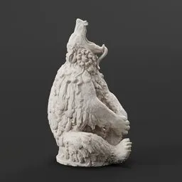 Seated bear
